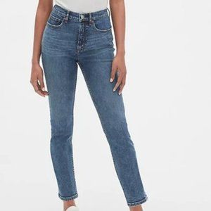 Gap cigarette jeans, dark indigo, like new